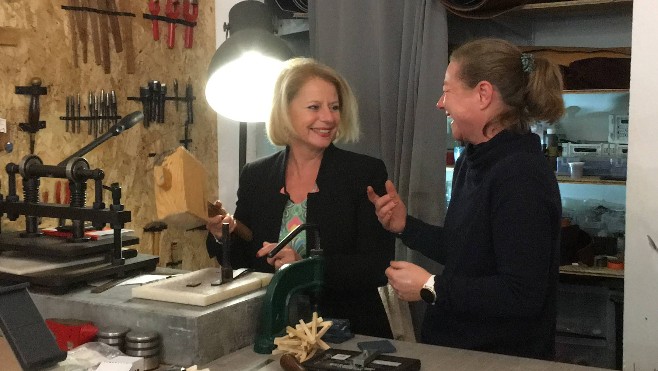 A Hardelot, l'Atelier de sellerie et maroquinerie H.Dujardin mis en avant par la Chambre des Métiers et de l'Artisanat.