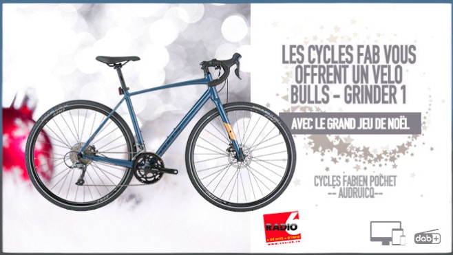 GRAND JEU NOEL - Cadeau d'exception : Gagnez votre vélo marque BULLS - Grinder 1 avec Cycles Fab : 1099€