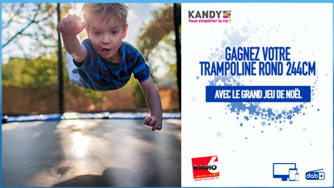 Grand Jeu de Noël - Candy vous offre votre trampoline 244 Cm