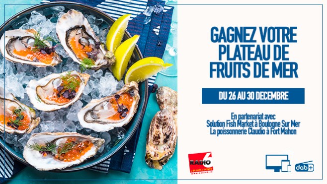 Gagnez votre plateau de fruits de mer avec nos partenaires