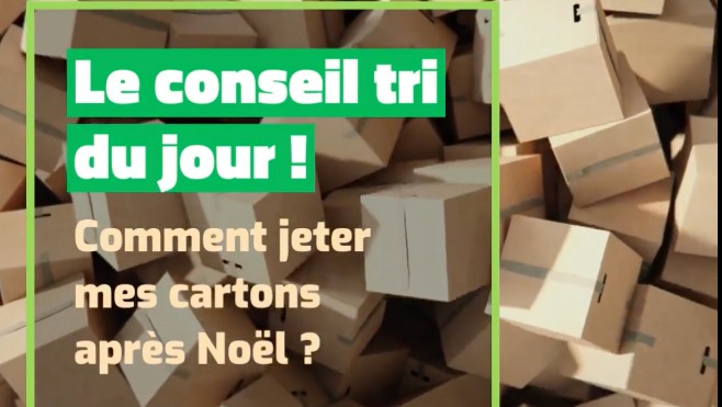 Dunkerque: après les fêtes, des collectes spéciales pour les cartons volumineux