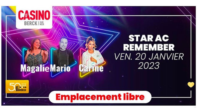 Gagnez 2 invitations pour le concert STAR AC REMEMBER le 20 Janvier à Berck 