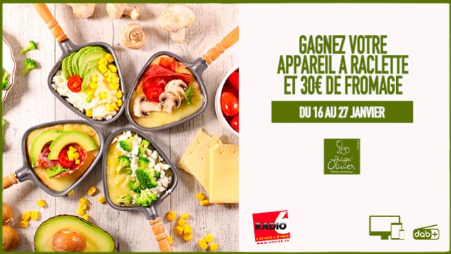 Gagnez votre appareil à raclette et 30€ de fromage avec Radio 6 et Philippe Olivier