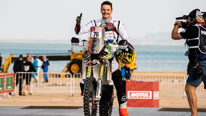 Belle performance pour le pilote de moto samarien, Jean-Loup Lepan, sur son 2eme Dakar