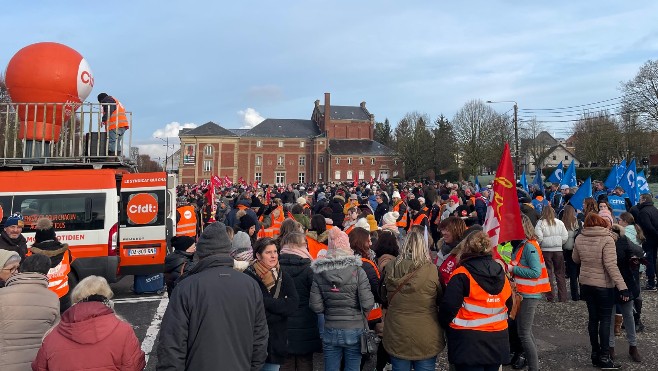 A Abbeville, 1500 personnes contre la réforme des retraites