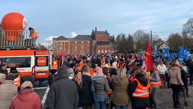 A Abbeville, 1500 personnes contre la réforme des retraites 