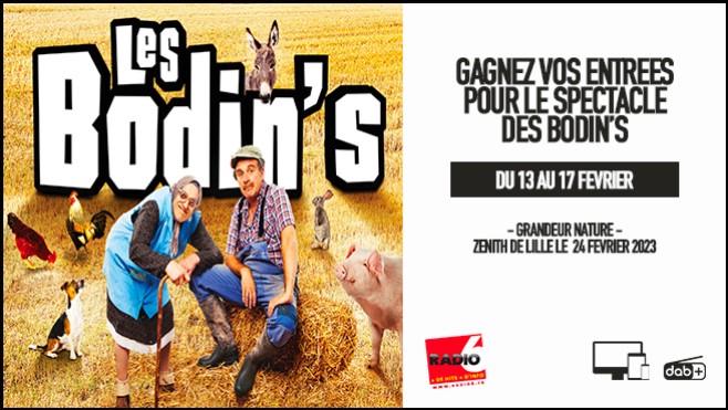 Gagnez vos entrées pour les BODIN'S A LILLE
