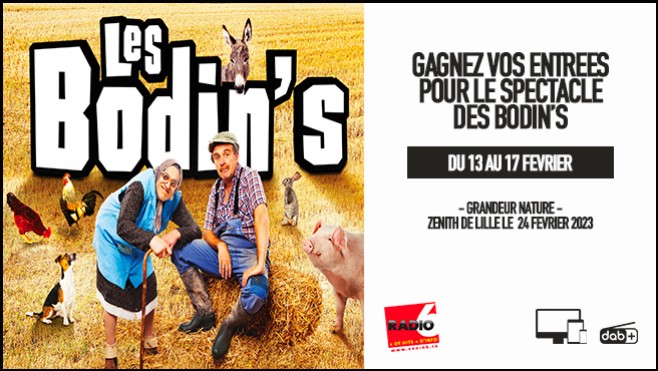 Gagnez vos entrées pour les BODIN'S A LILLE