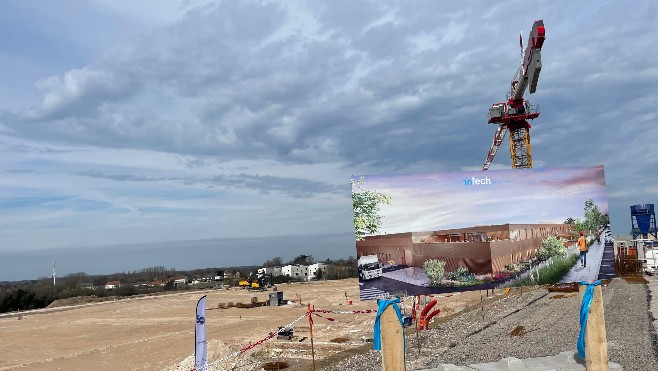 A Rang-du-Fliers, le chantier de construction de la nouvelle usine In'Tech Medical a débuté