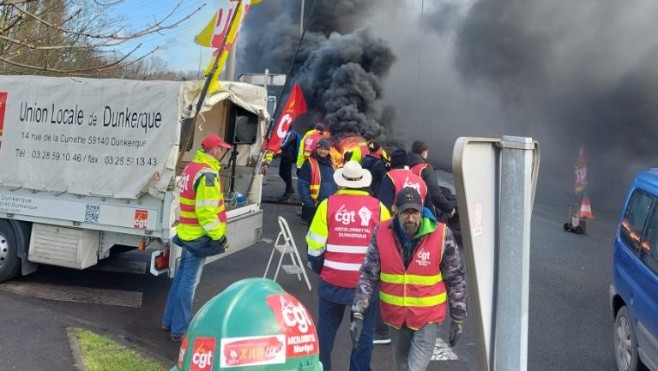 Barrages filtrants, blocages et feux de la palettes contre la réforme des retraites