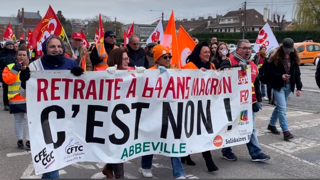 Nouvelle journée de mobilisation contre la réforme des retraites ce mardi à Abbeville 