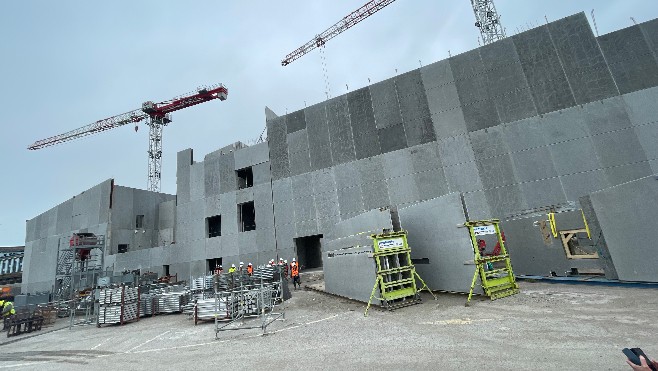 A Boulogne, la future salle de spectacles l'Embarcadère a déjà bien pris forme