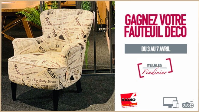 Gagnez votre fauteuil déco à l'occasion des 50 ans des meubles Findinier - Monsieur Meuble à Attin