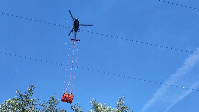 Pas-de-Calais/Somme : RTE réalise cette semaine des travaux sur les lignes électriques haute et très haute tension à l’aide d’un hélicoptère.