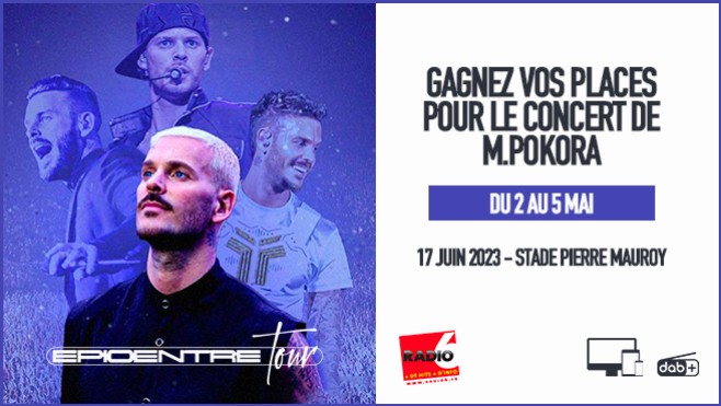 Assistez au concert d'M Pokora au stade Pierre Mauroy grâce à Radio 6