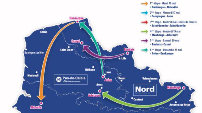 Cyclisme : la course des 4 jours de Dunkerque part ce mardi midi en direction d'Abbeville.
