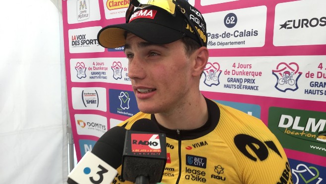 Les 4 jours de Dunkerque : le néerlandais Olav Kooij remporte la première étape à Abbeville.