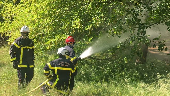 Formation des pompiers des Hauts-de-France pour faire face aux feux de forêts 