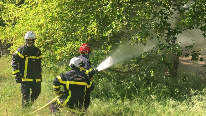 Formation des pompiers des Hauts-de-France pour faire face aux feux de forêts