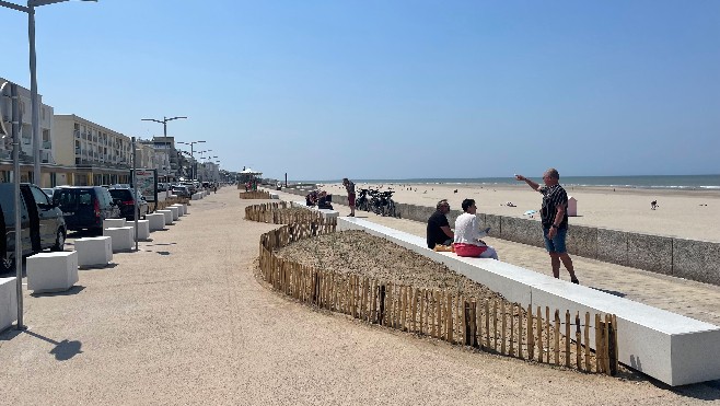 Avec les beaux jours, l'esplanade de Berck rénovée séduit les promeneurs