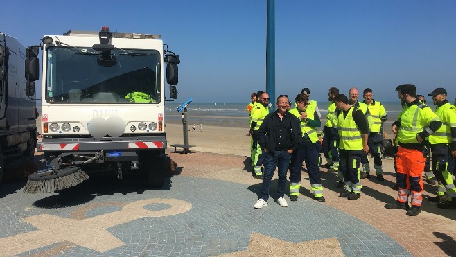 A Dunkerque, le service de propreté urbaine n'a pas chômé durant un mois sous un vent de Nord-Est.
