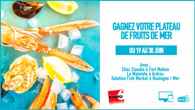 Gagnez votre plateau de fruits de mer avec nos partenaires