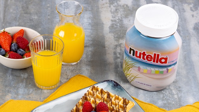 Les cabines de plage de Berck sur mer s'affichent sur les pots de Nutella !