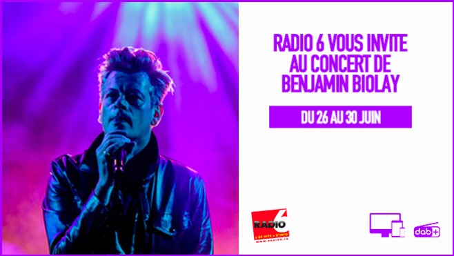 Radio 6 vous invite aux concerts de Benjamin Biolay, Marie Flore et Pierre de Maere à Boulogne Sur Mer