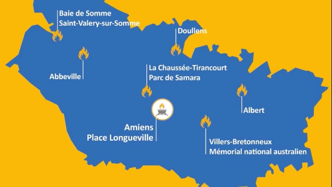 Somme : on connaît les noms des villes traversées par la flamme olympique
