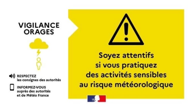Vigilance jaune orage dans le Nord, le Pas-de-Calais et la Somme
