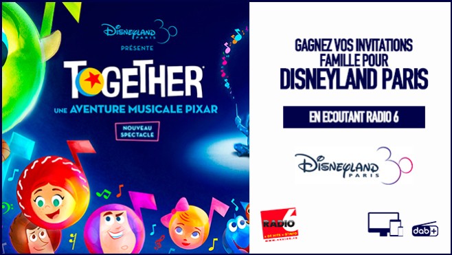 JEU SMS - Radio 6 vous invite en famille, cet été, à Disneyland Paris 