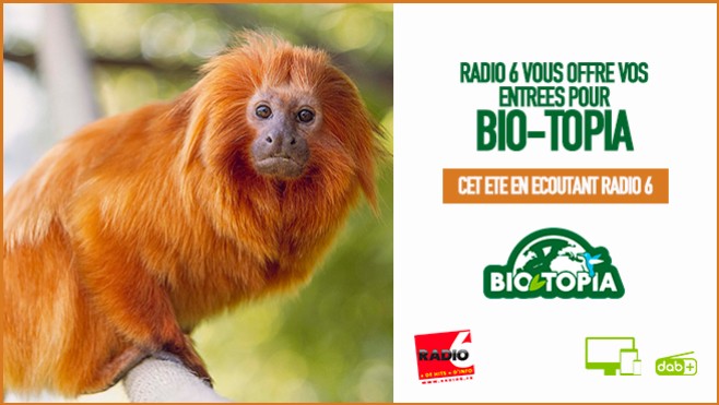 ROUE AUX CADEAUX - Radio 6 vous offre vos entrées pour le zoo Bio-Topia