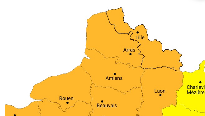 Les Hauts-de-France placés en vigilance orange pour orages