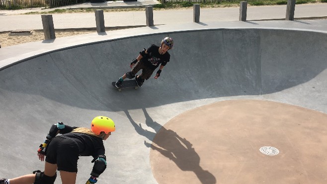 A Calais, les rideurs ont profité du skatepark tout l'été.