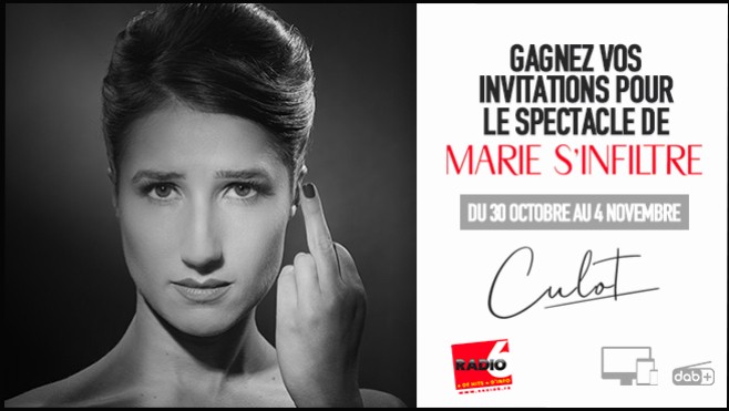 Gagnez vos places pour le spectacle de Marie S'infiltre