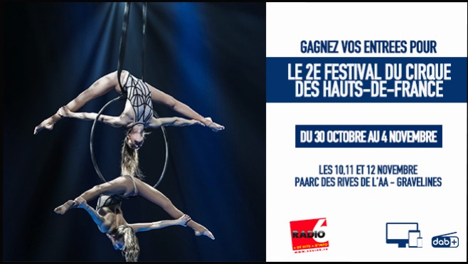 JEU WEB - Radio 6 vous invite au 2e festival du cirque international des Hauts-de-France