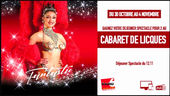Gagnez votre déjeuner spectacle pour 2 au Cabaret de Licques