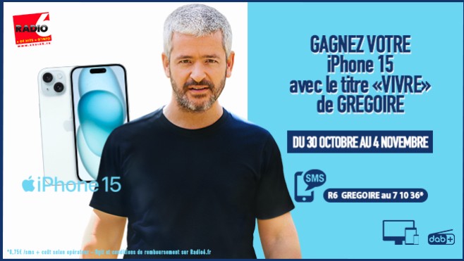 Avec Radio 6 et Grégoire, gagnez un iPhone 15