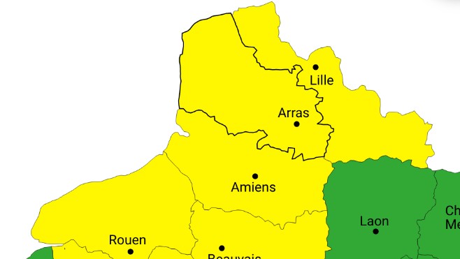 Le Pas-de-Calais, le Nord et la Somme en vigilance jaune pour vent à partir de ce vendredi soir