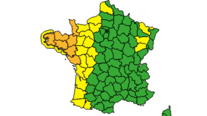 Vigilance jaune dans le Pas-de-Calais aujourd’hui et orange demain. La Somme et le Nord aussi touchés