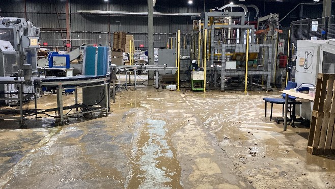 Inondations : la zone industrielle de la Liane largement sinistrée