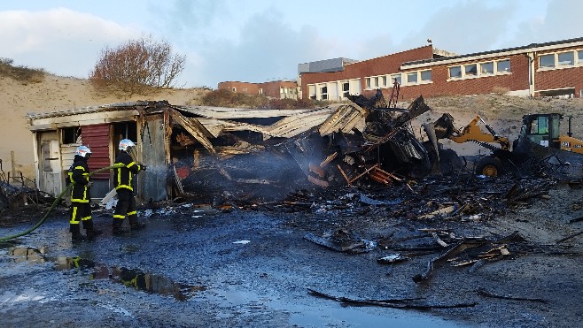 Un bâtiment de la mairie de Berck en partie détruit ce dimanche matin
