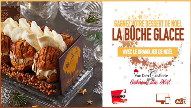 Grand jeu de noël - Cette année encore, Radio 6 et les glaciers Van Den Casteele vous offrent votre dessert glacé de noël