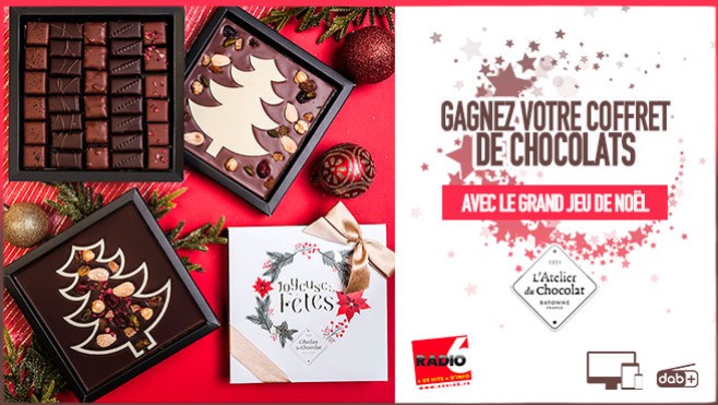 Grand jeu de noël - Gagnez votre coffret de 50€ de chocolats avec l'Atelier du Chocolat de Calais