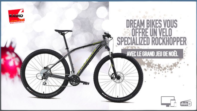 Grand jeu de noël - Gagnez un VTT ROCKHOPPER avec Dream Bikes 