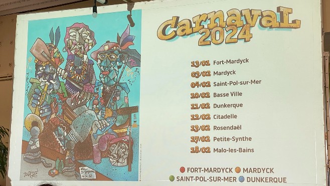 L'affiche du Carnaval de Dunkerque 2024, réalisée par Aket, dévoilée !
