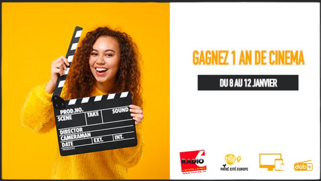 1 an de cinéma à gagner avec Radio 6 et le Pathé Cité Europe