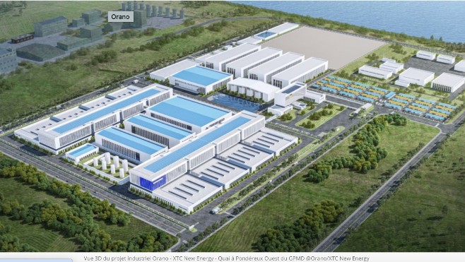 A Dunkerque, Orano XTC va construire 3 usines pour fournir des cathodes pour batteries de voitures électriques.
