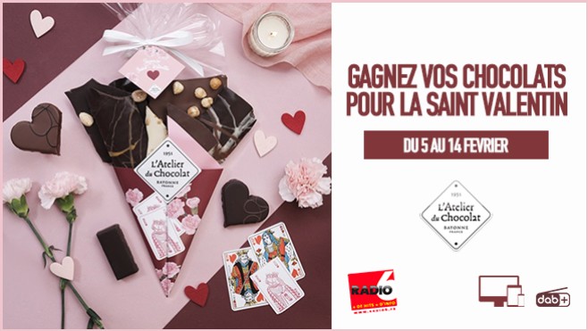 St Valentin - Gagnez votre coffret de chocolats avec l'atelier du chocolat de Calais - Un cadeau livré directement chez vous !