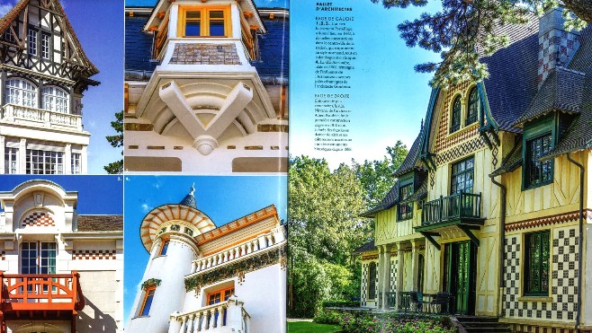 Les villas du Touquet à la une du magazine Côté Ouest. 